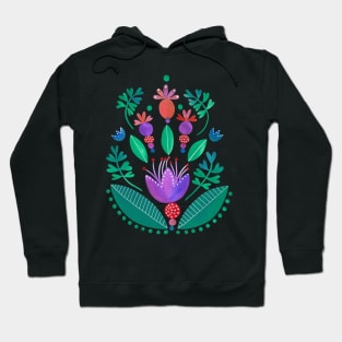 Kurbits - Balance - Scandinavian Folk Art Hoodie